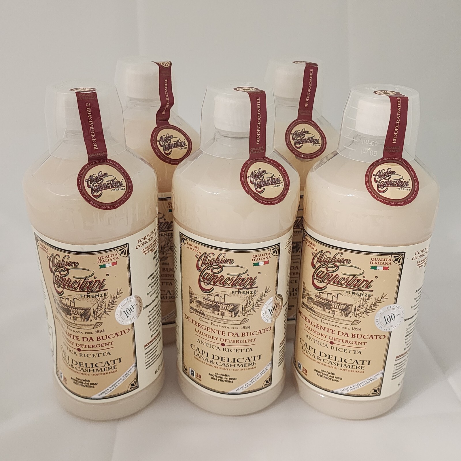 Alighiero Campostrini Cashmere, Wool Delicates Shampoo Detergent 33oz Made Italy