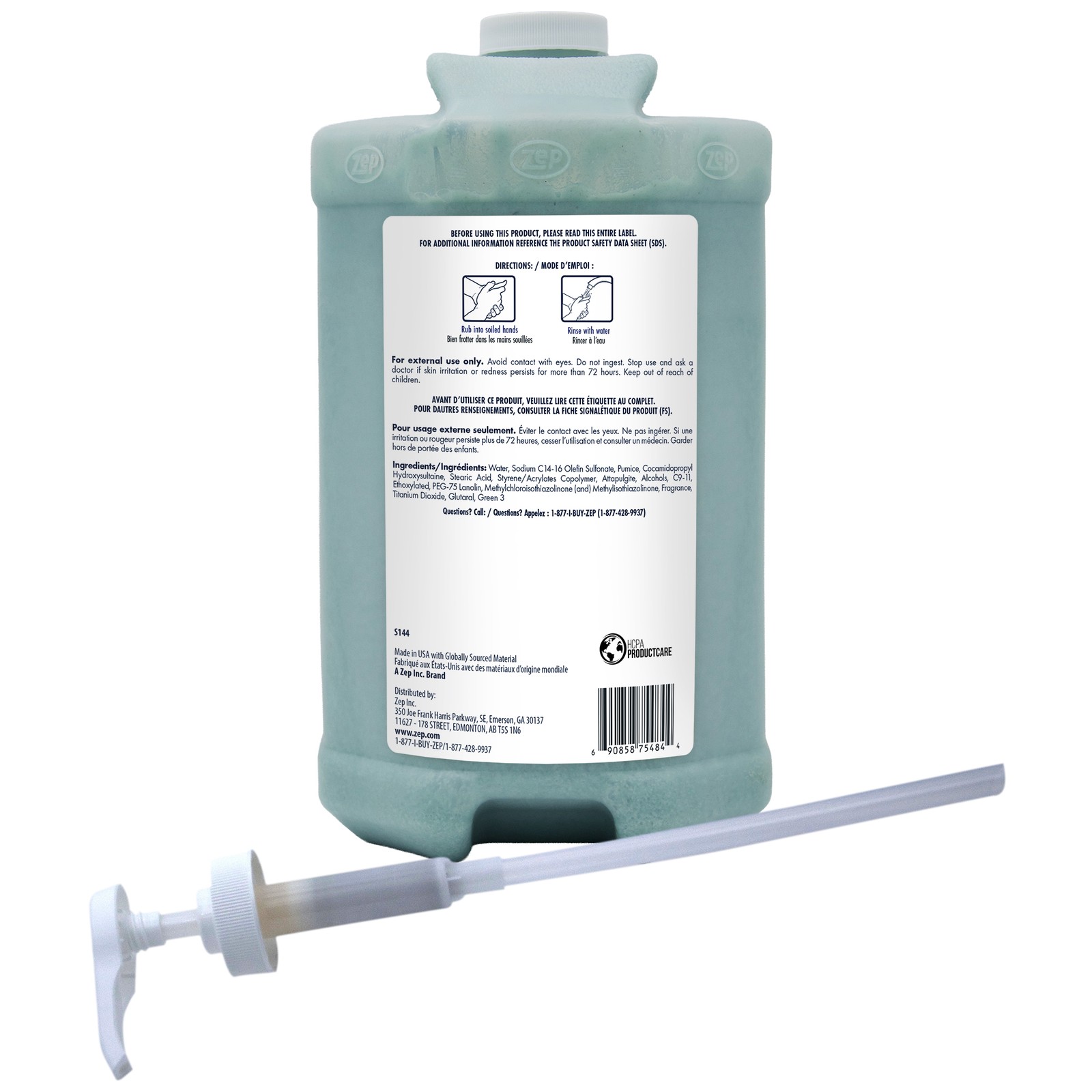 Zep Heavy-Duty TKO Industrial Hand Cleaner – 1 Gallon (Case of 4) – 1049524 –