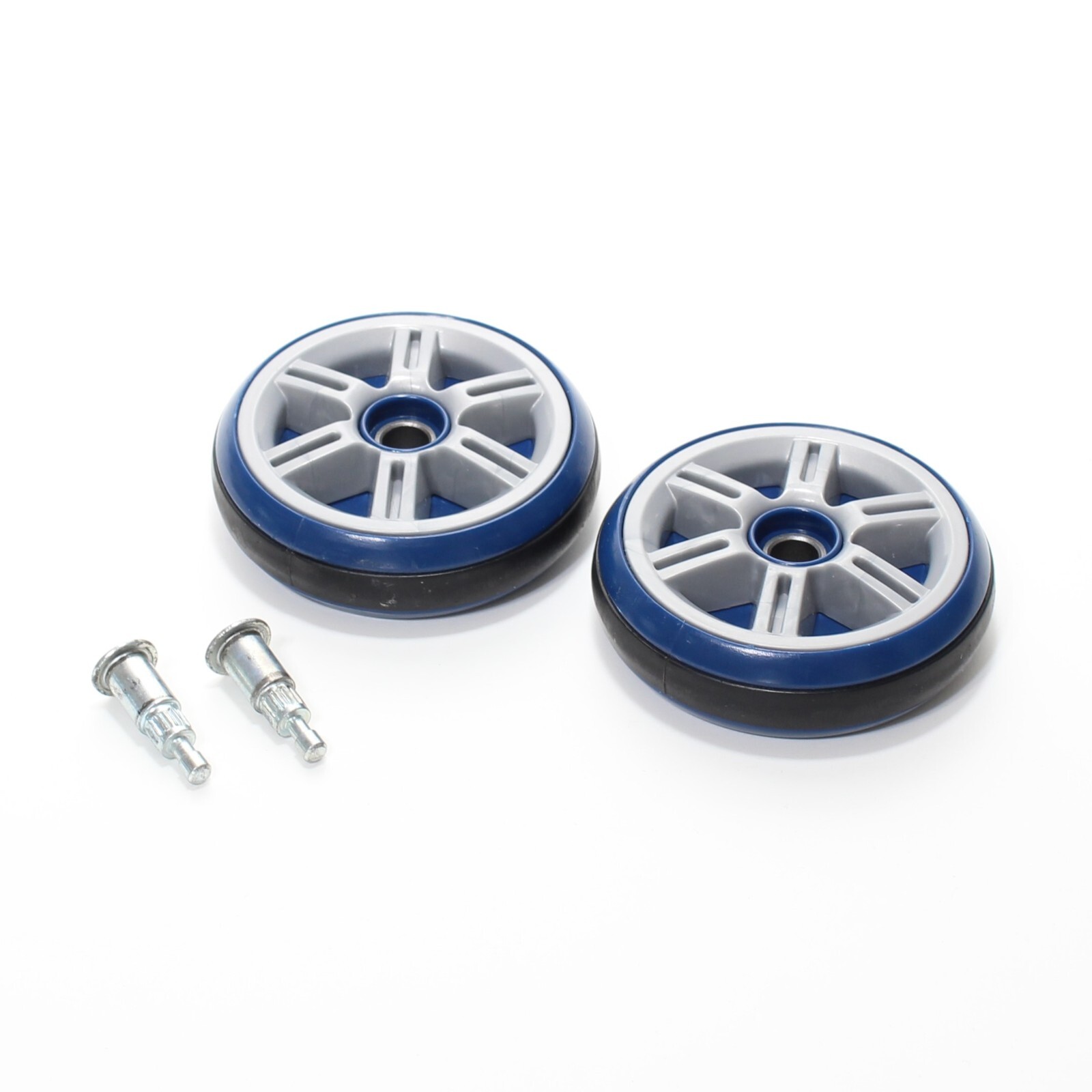 Shark UV700 DuoClean Vacuum Replacement Part Blue Rear Wheels and Axle Pins