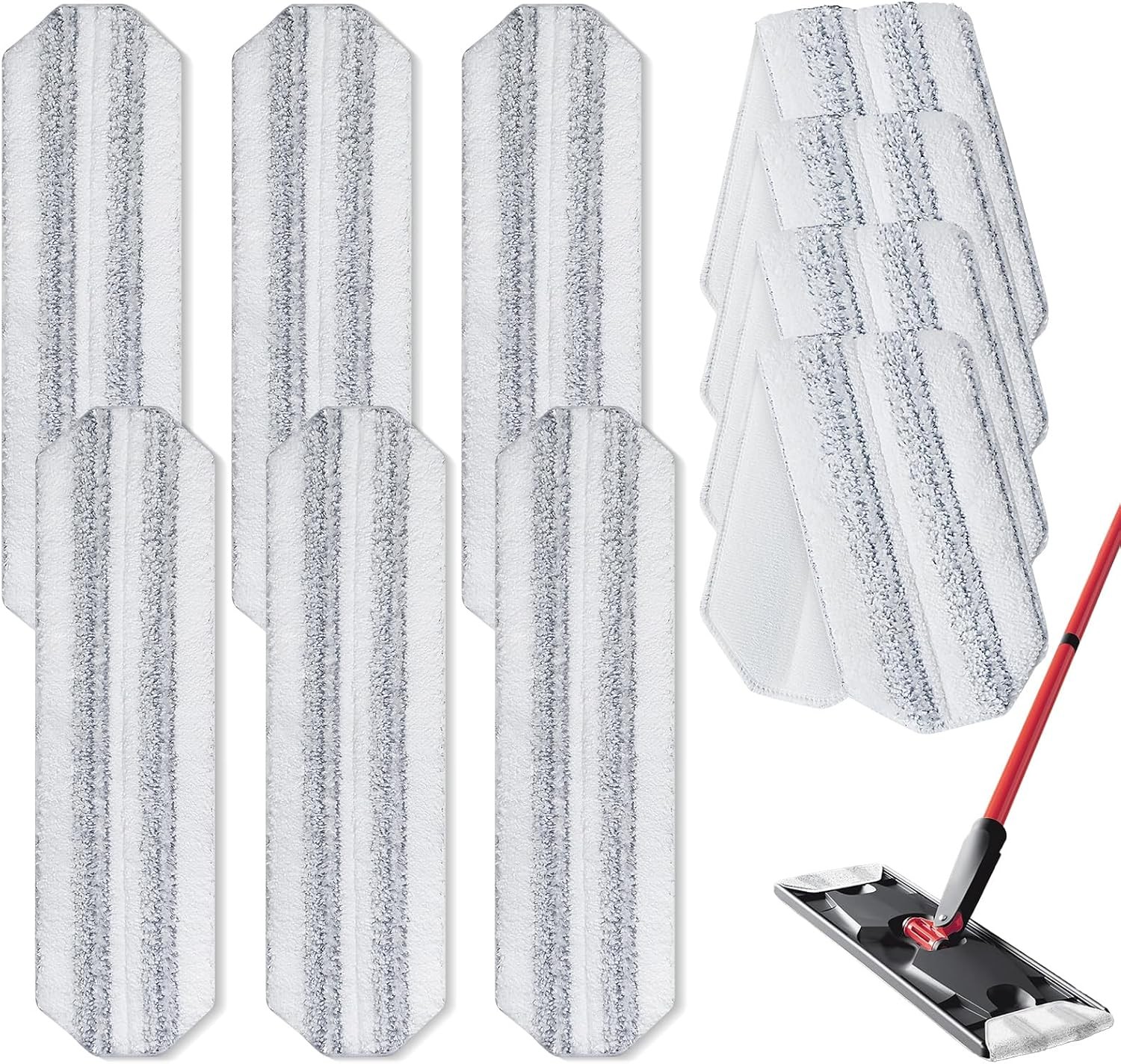 10 Pack H2prO Mop Pads,Compatible with O Cedar H2prO Flat Mop System Universa.