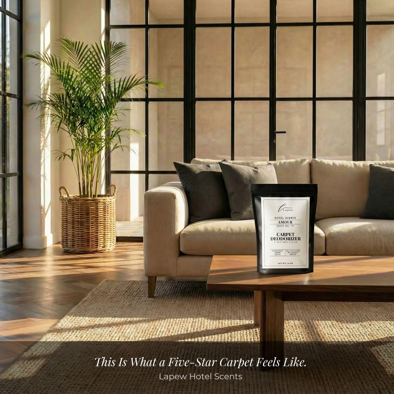 Lapew Hotel Scents Luxury Carpet Deodorizer Powder | Amour Suite 75 | Inspire…