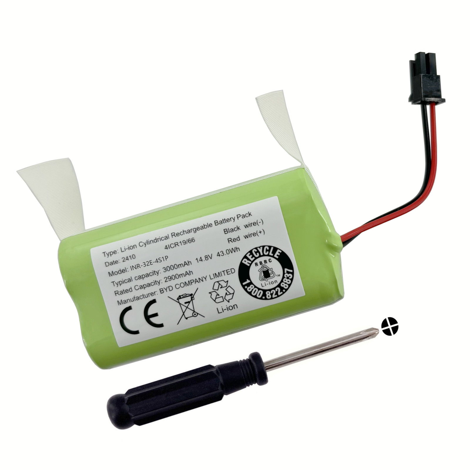 New Battery For Tikom G8000 Pro Robot Vacuum & Mop Cleaner