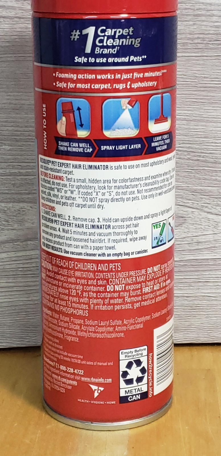 Resolve PET HAIR ELIMINATOR – Carpet Cleaner & Vacuum booster – 510g/18 oz