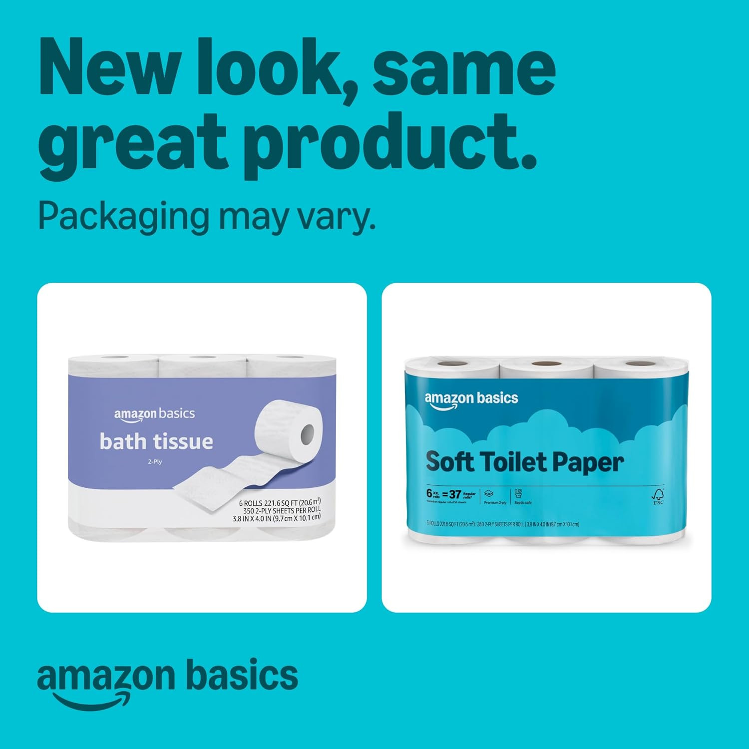 2-Ply Soft Toilet Paper 30 Rolls =185 Regular Bath Tissue 5Pack