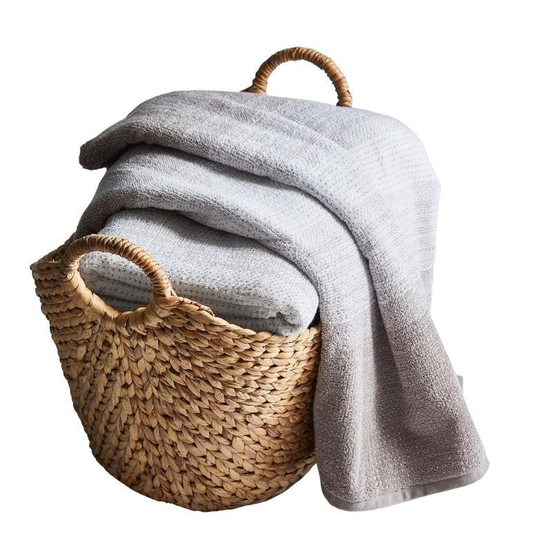 Extra Large Water Hyacinth Storage Basket Decorative Organizer W/ Woven Handles