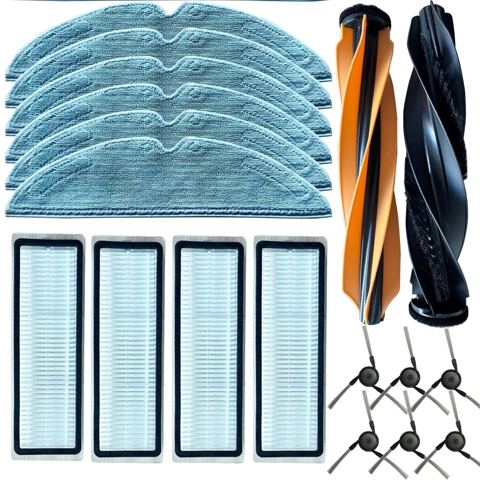 Domayllay 17 Pack Replacement Accessories Kit for Dreame D20 Set1-17PCS, Gray