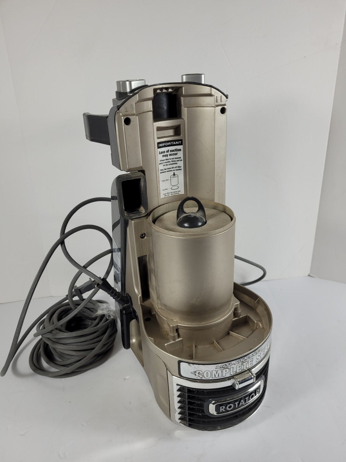 Shark NV552 NV500 NV501 NV502 NV504 NV510 MAIN BODY w/ MOTOR Genuine OEM Gold
