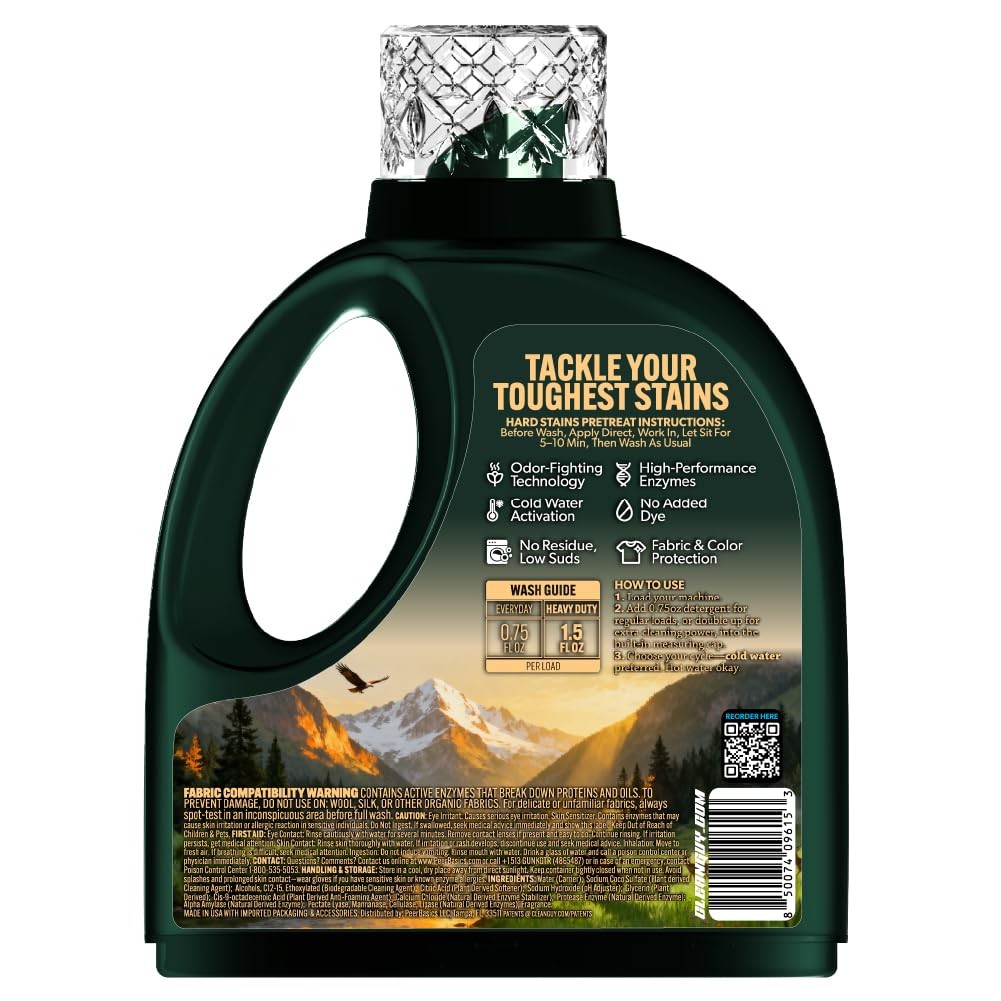 Clean Guy Laundry Detergent, Pine and Cedar, Odor Eliminator 100 Loads