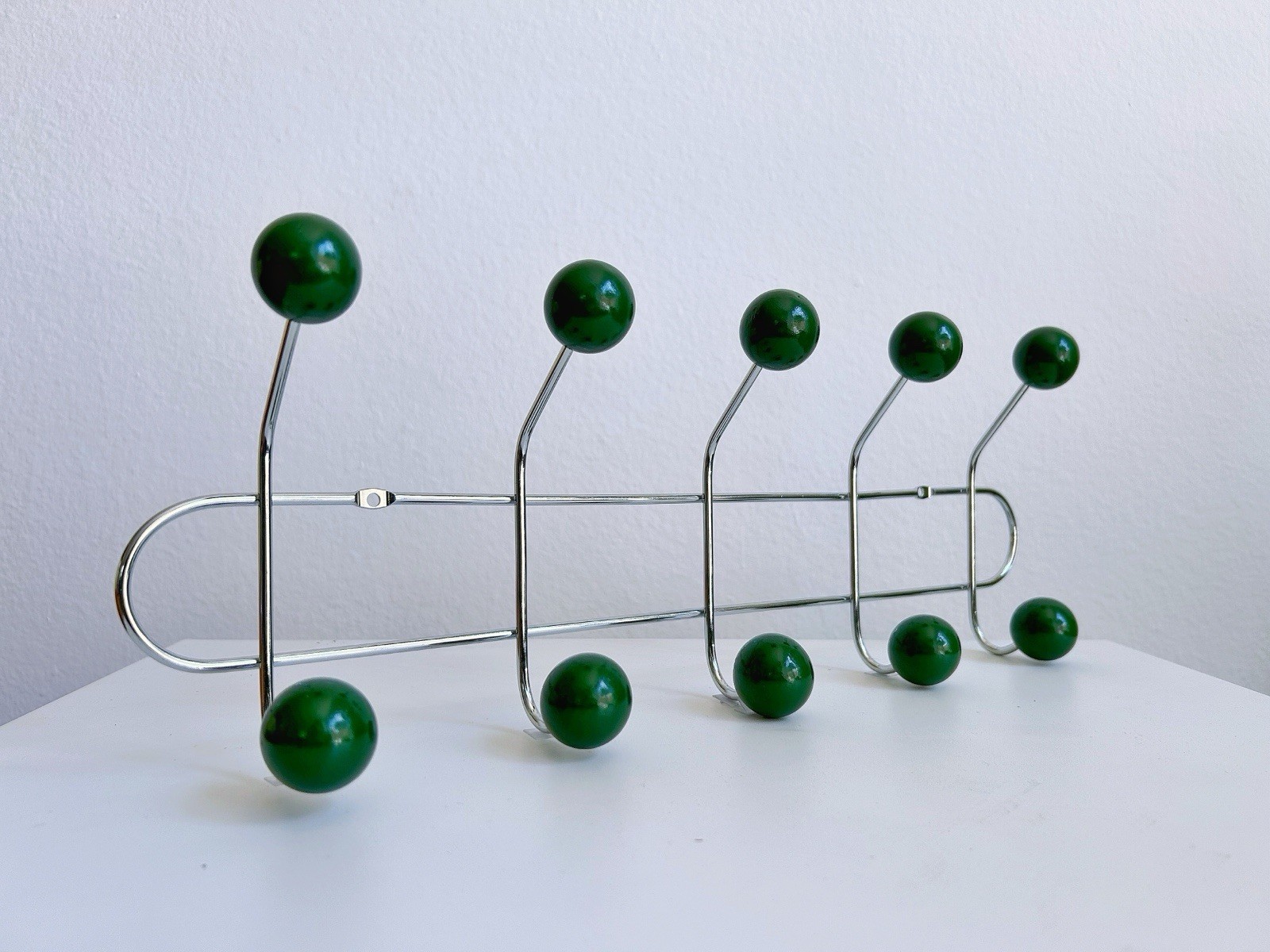 Mid Century Modern Metal Coat Rack Wall Hooks Entryway Organizer Minimalist