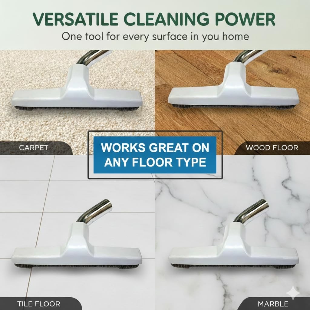 Fit All Residential Vacuum Cleaner 1 1/4 32mm White Floor Brush Metel 32-1500-91