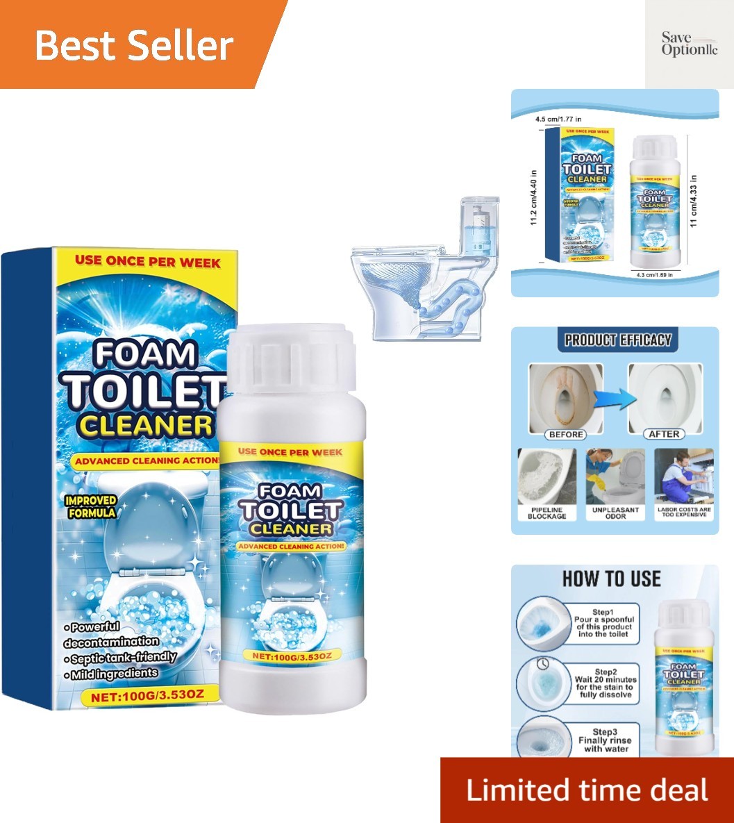 Foam Toilet Cleaner, 2025 NewToilet BowlCleaner, Advanced Toilet Cleaner for …
