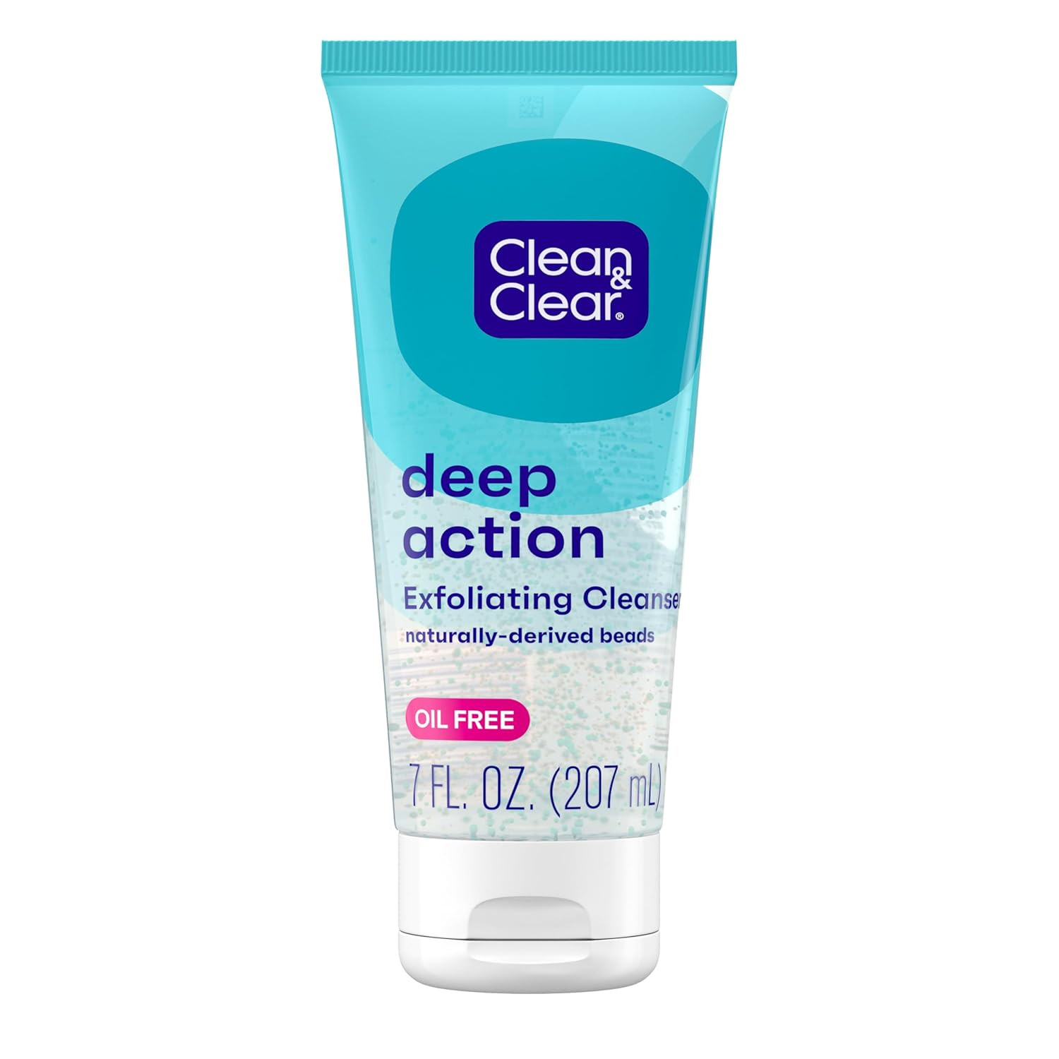 Deep Action Exfoliating Facial Cleanser, Scrub & Face Wash, Pro-Vitamin B5, Lact