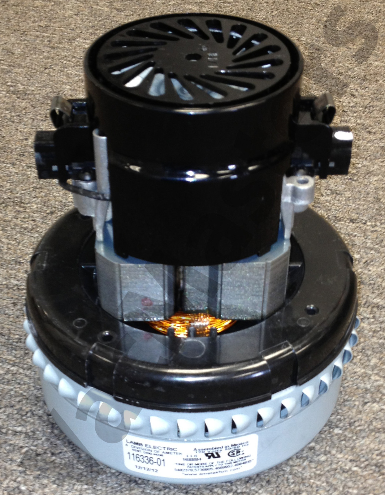 Ametek Lamb vacuum & central vac motor 116336, Fit Beam & others
