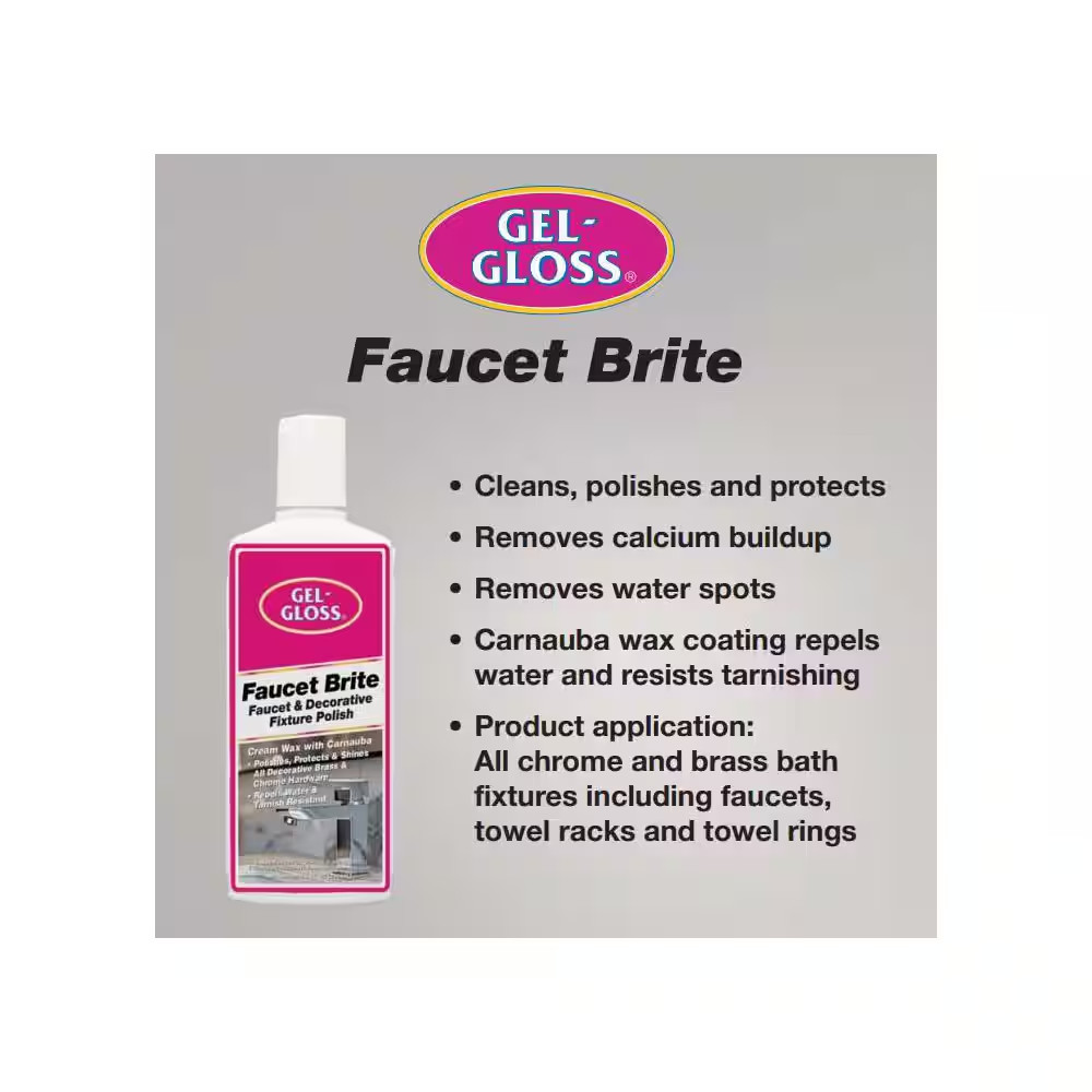 Faucet Brite and Decorative Fixture Polish 8 Oz. Liquid