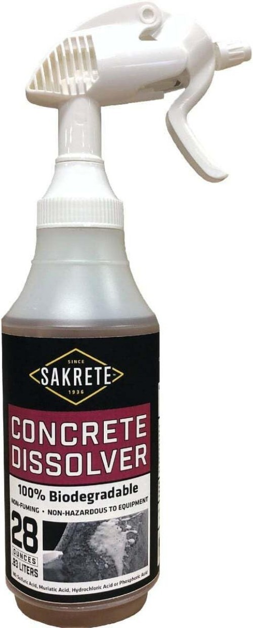 Concrete Mortar Dissolver Cleaner Spray Heavy Duty Multi Surface 28 oz