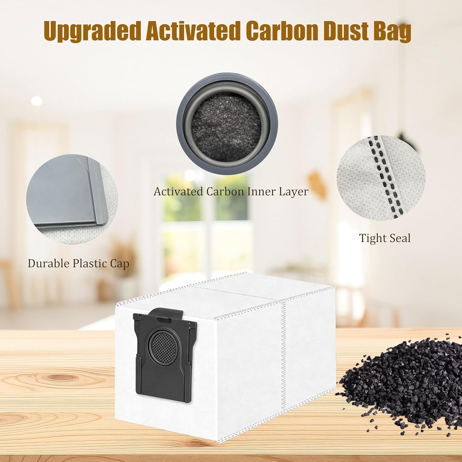 18 Pack Dust Bags for Dreame L40 L40s L50 L60 L10 L10s L20 L30 Pro Ultra X30