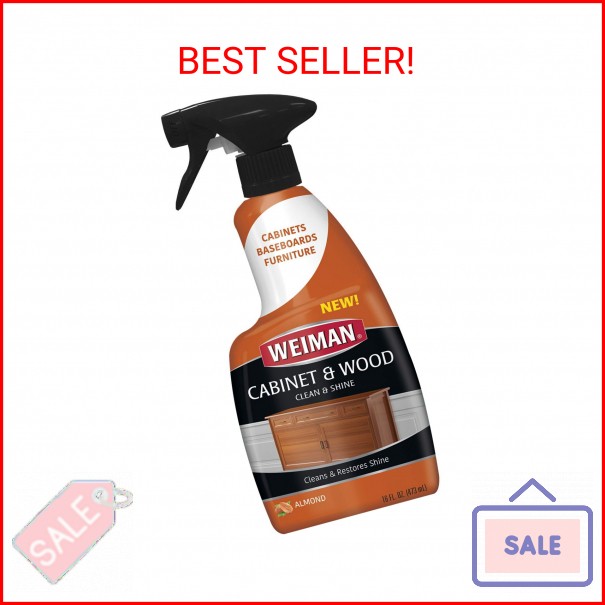 Weiman Wood Cleaner and Furniture Polish Spray – 16 Fluid Ounce