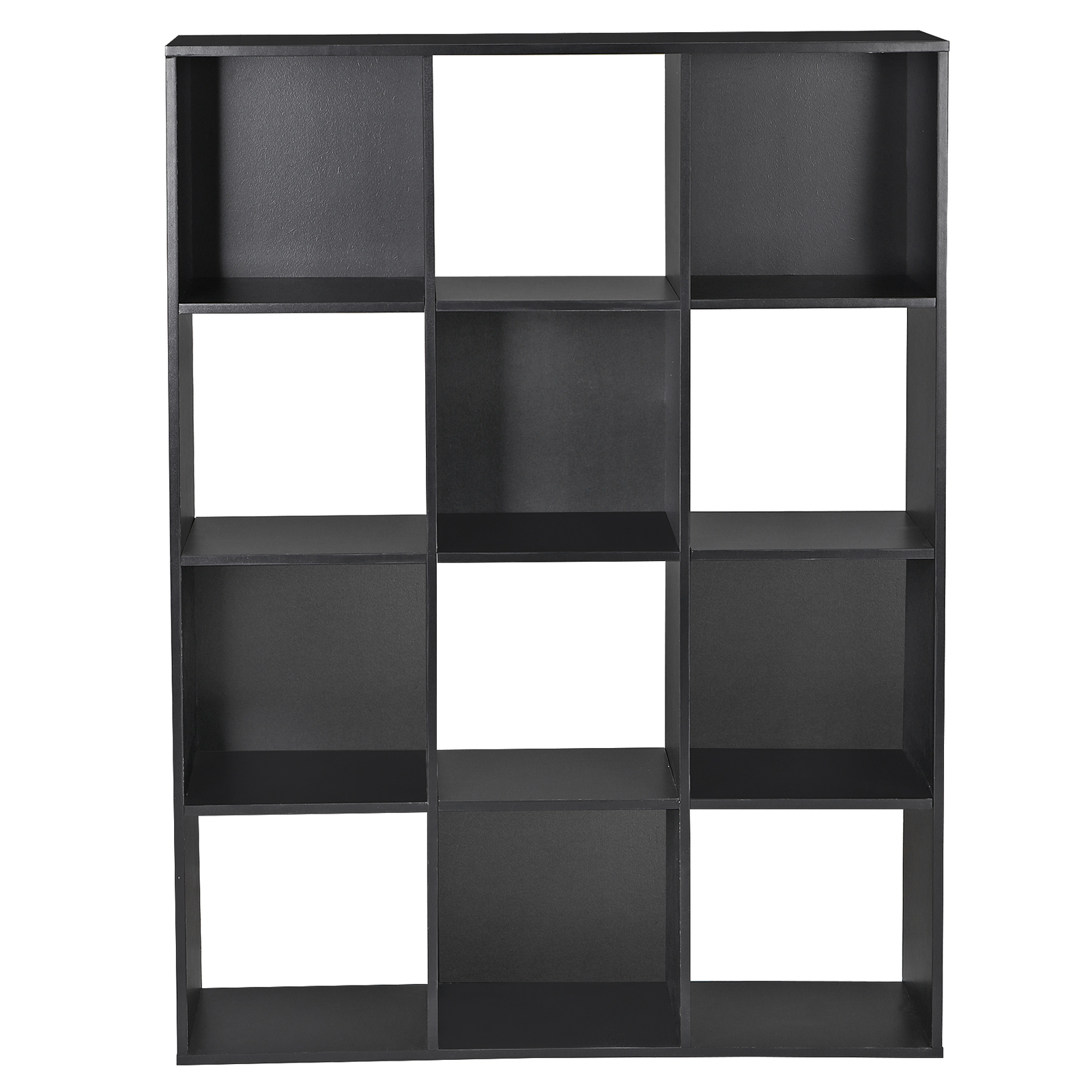 12 Cube Storage Organizer Wooden Bookcase Display Storage Unit Home Office Black