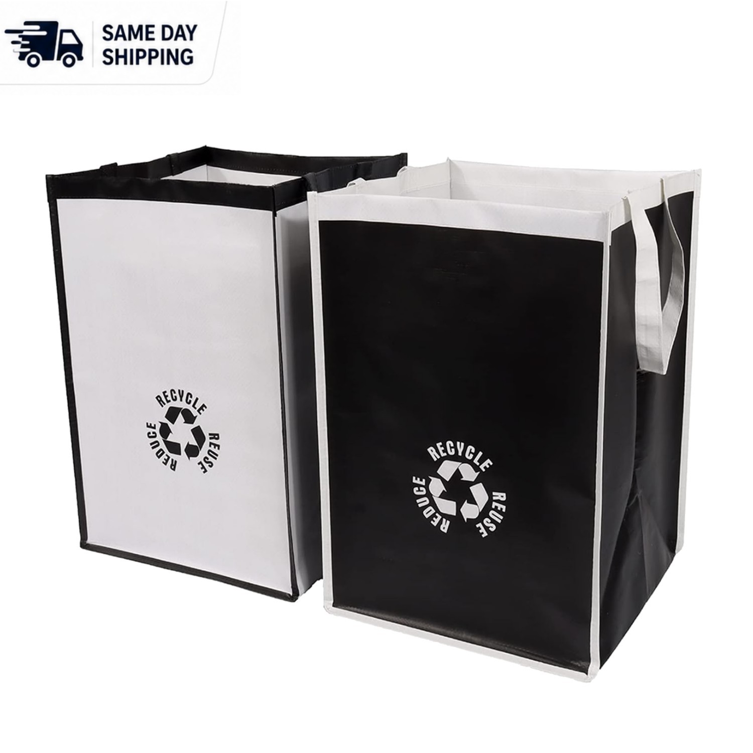 2 Water-Resistant Recycling Bins for Kitchen and Home – Stylish Waste Management