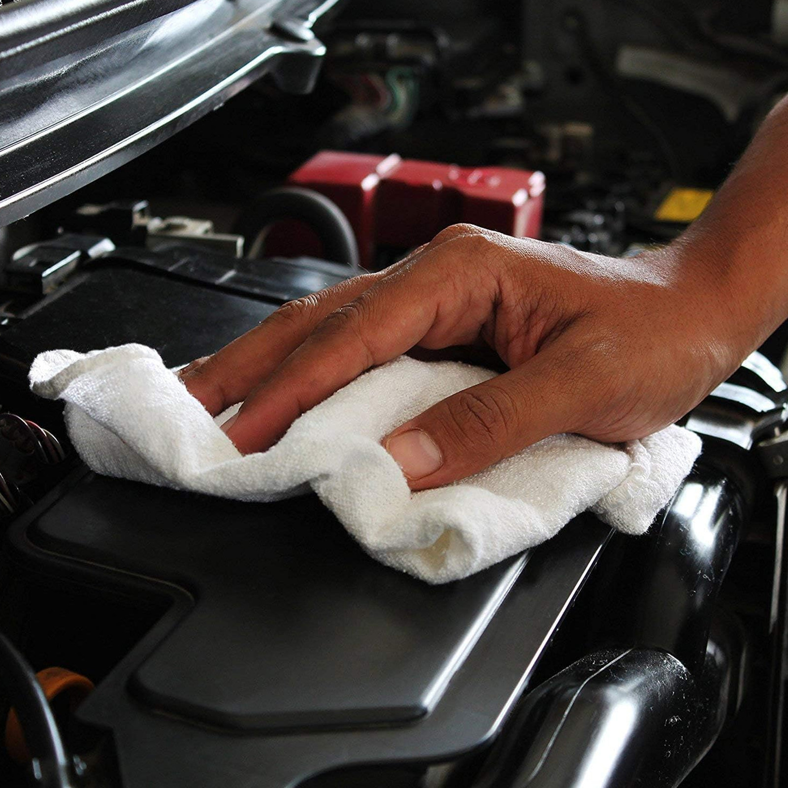 New Industrial A-Grade White Shop Towel 13×14 inch Multipurpose Cleaning Towel