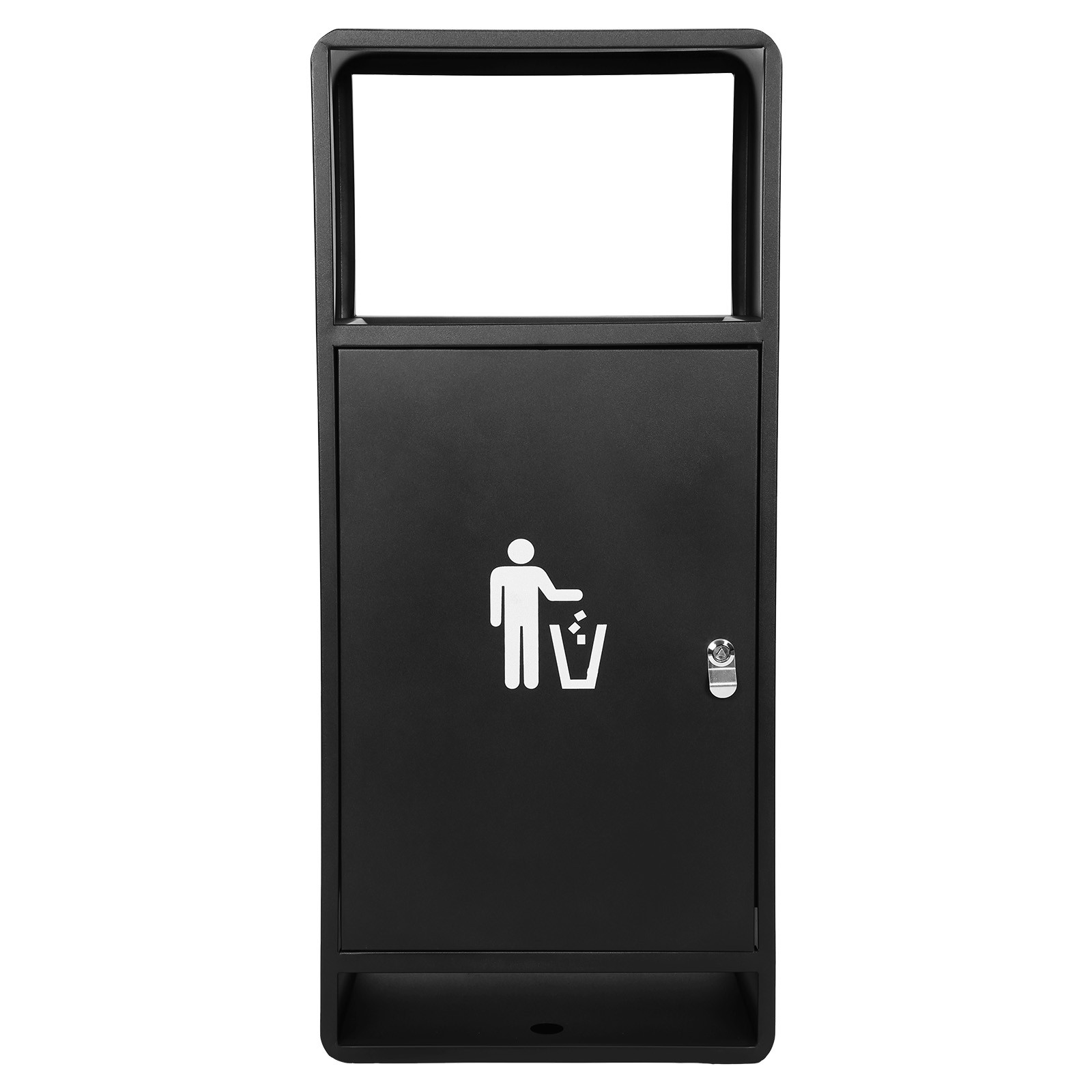 Commercial Waste Bin Trash Receptacle Large Capacity Modern Look for Park Garden
