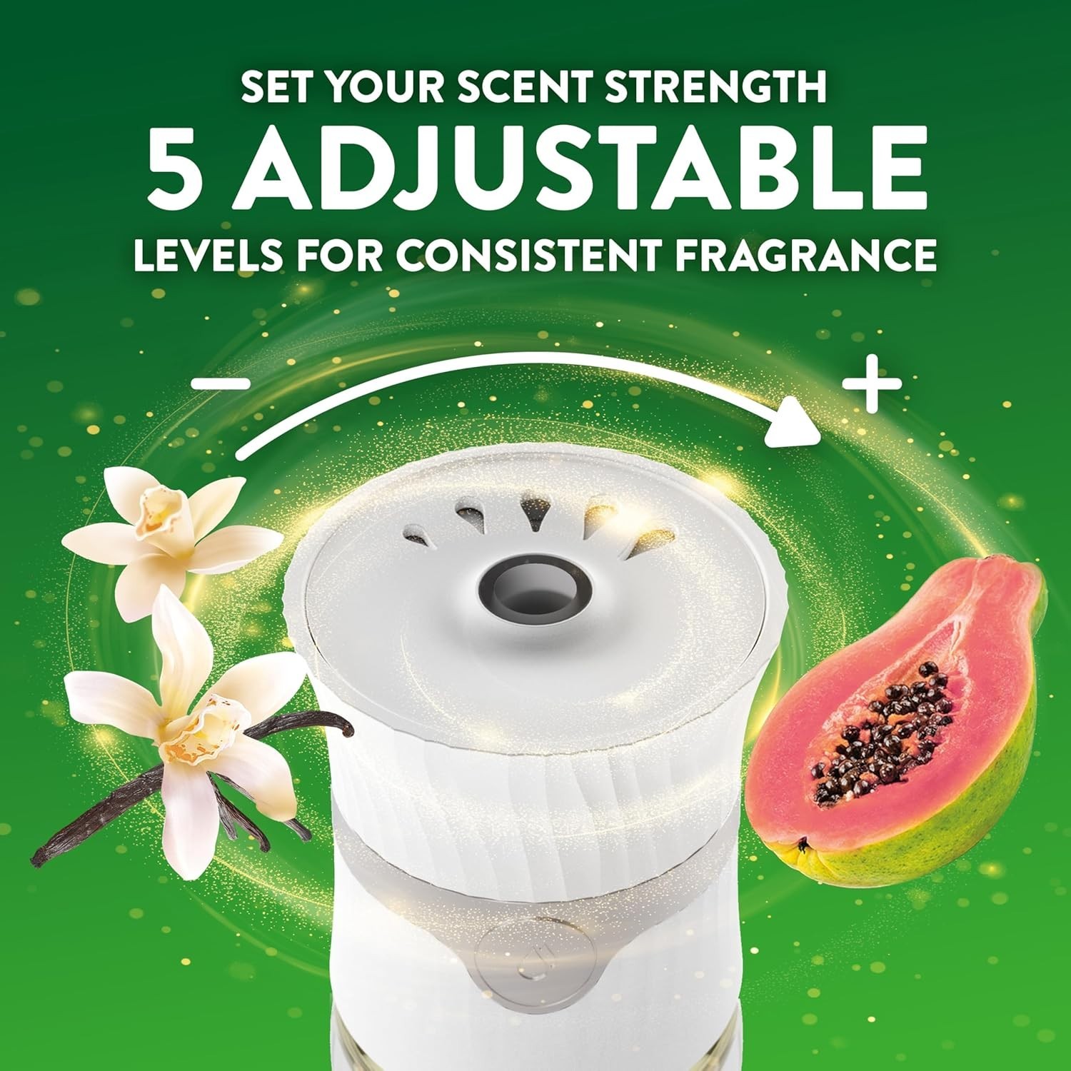 Air Wick Plug In Scented Oil Starter Kit, 2 Warmers + 7 Refills, Vanilla & Pink
