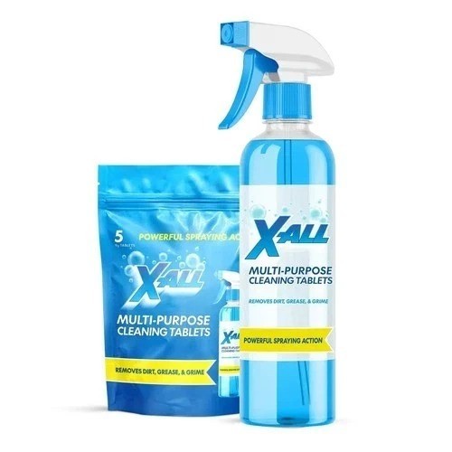 X-ALL Multi-Purpose Cleaner – Spray Bottle and 5x Cleaning Tablets