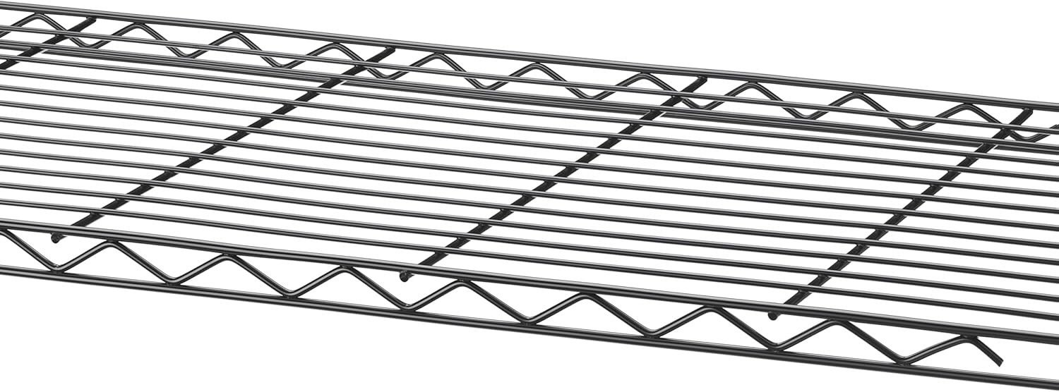 Black Shelving Units Wire Rack Storage Organizer 30″ L x 14″ W x 15″ H