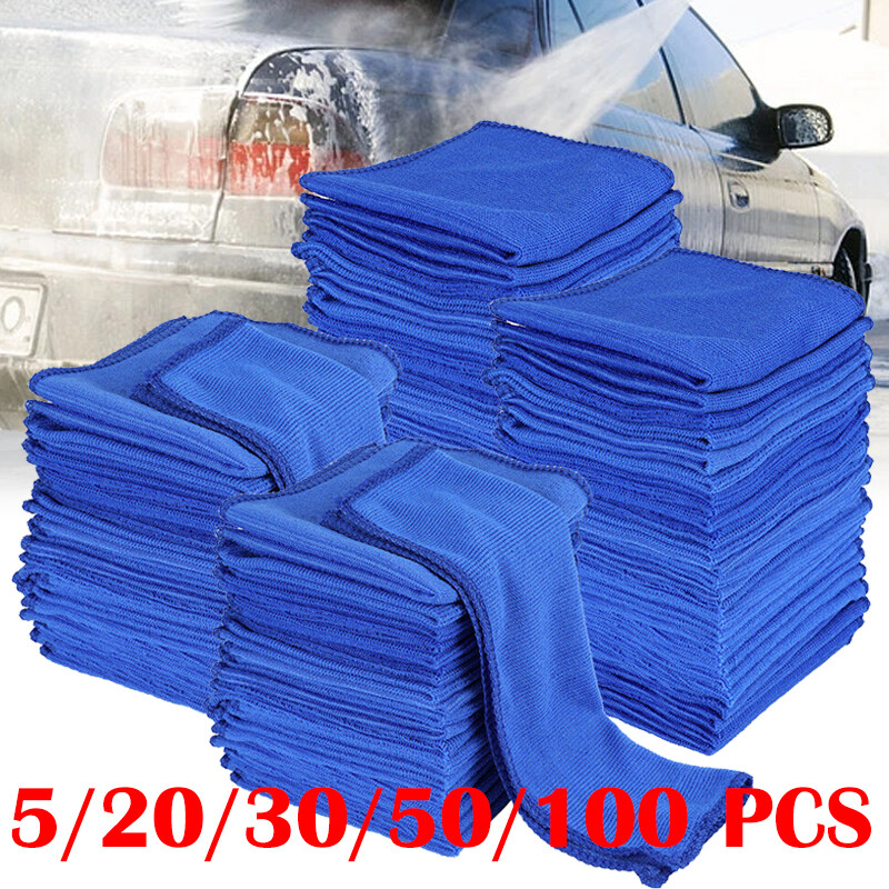 lot Microfiber Cleaning Cloth Towel Rag Car Polishing No Scratch Auto Detailing