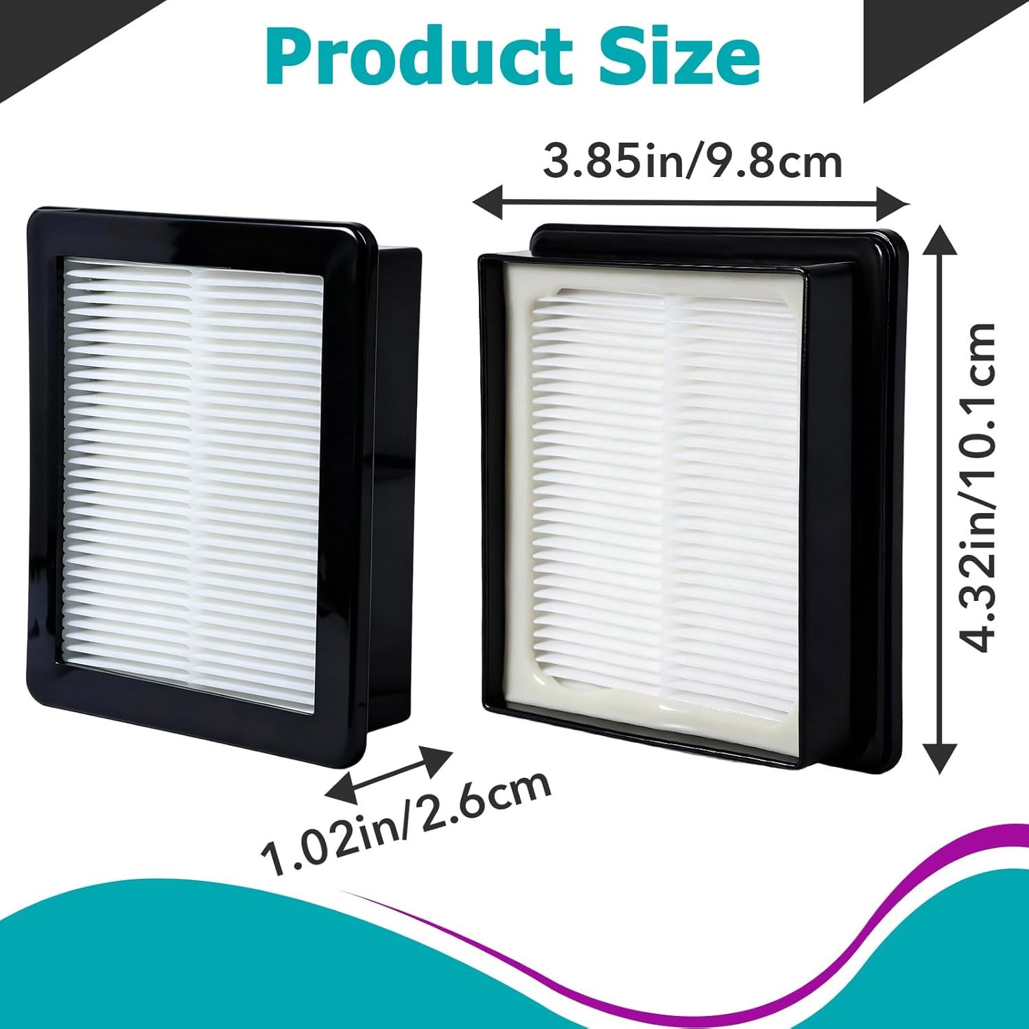 4 Pack ProTeam FS6 107315 HEPA Replacement Filter HEPA Media Vacuum Filter US