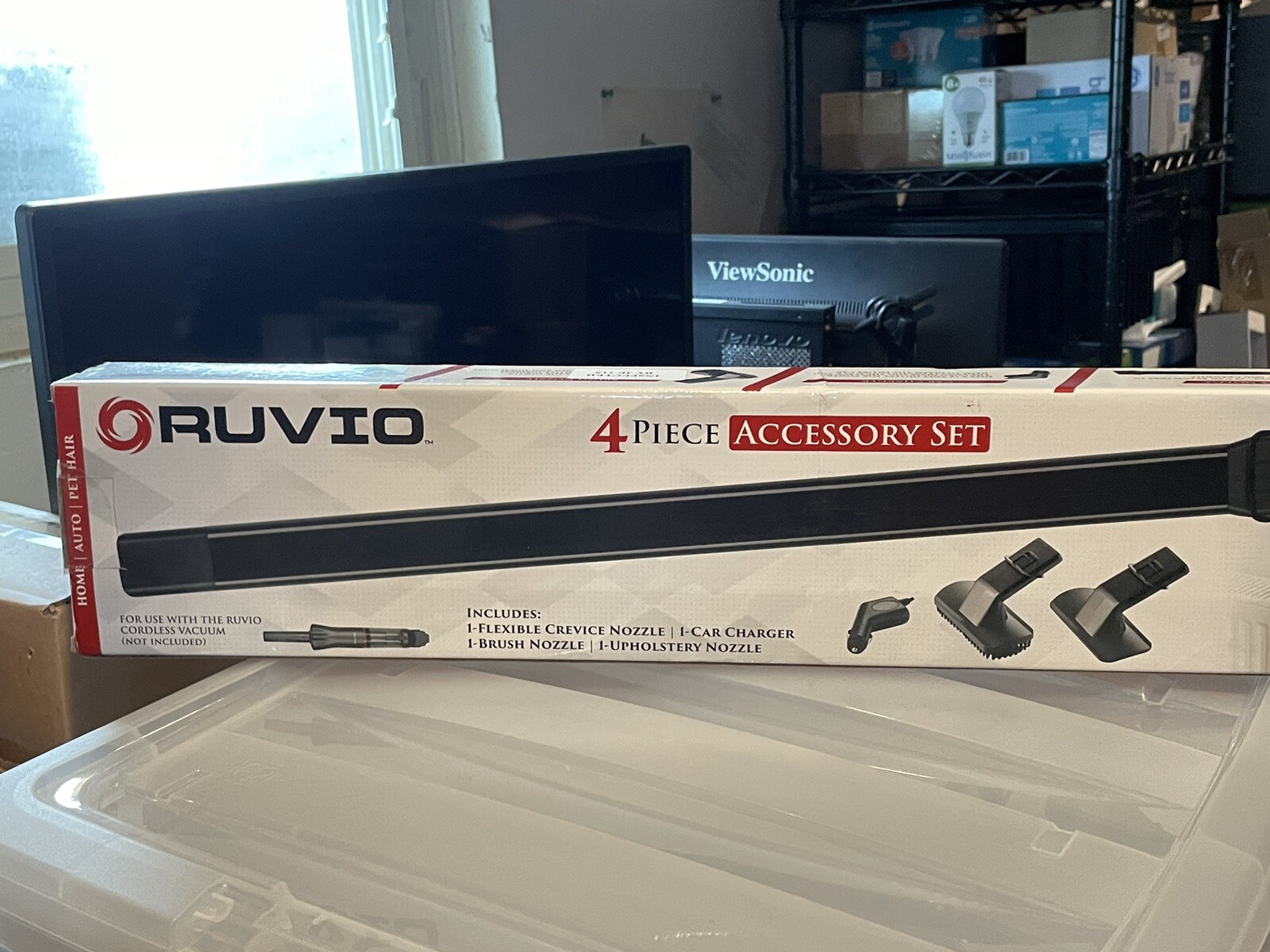 Vacuum Ruvio Pro Rechargeable Cordless Handheld 4 Piece Accessory Kit Included