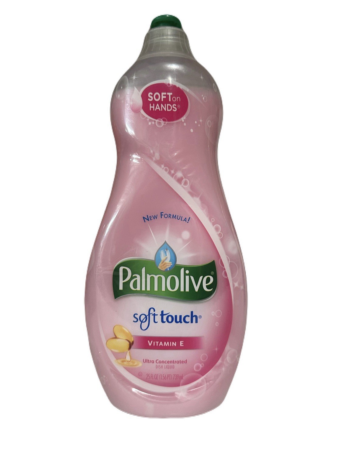 Palmolive Soft Touch Vitamin E Ultra Concentrated Pink Dish Liquid Soap 25Oz NEW