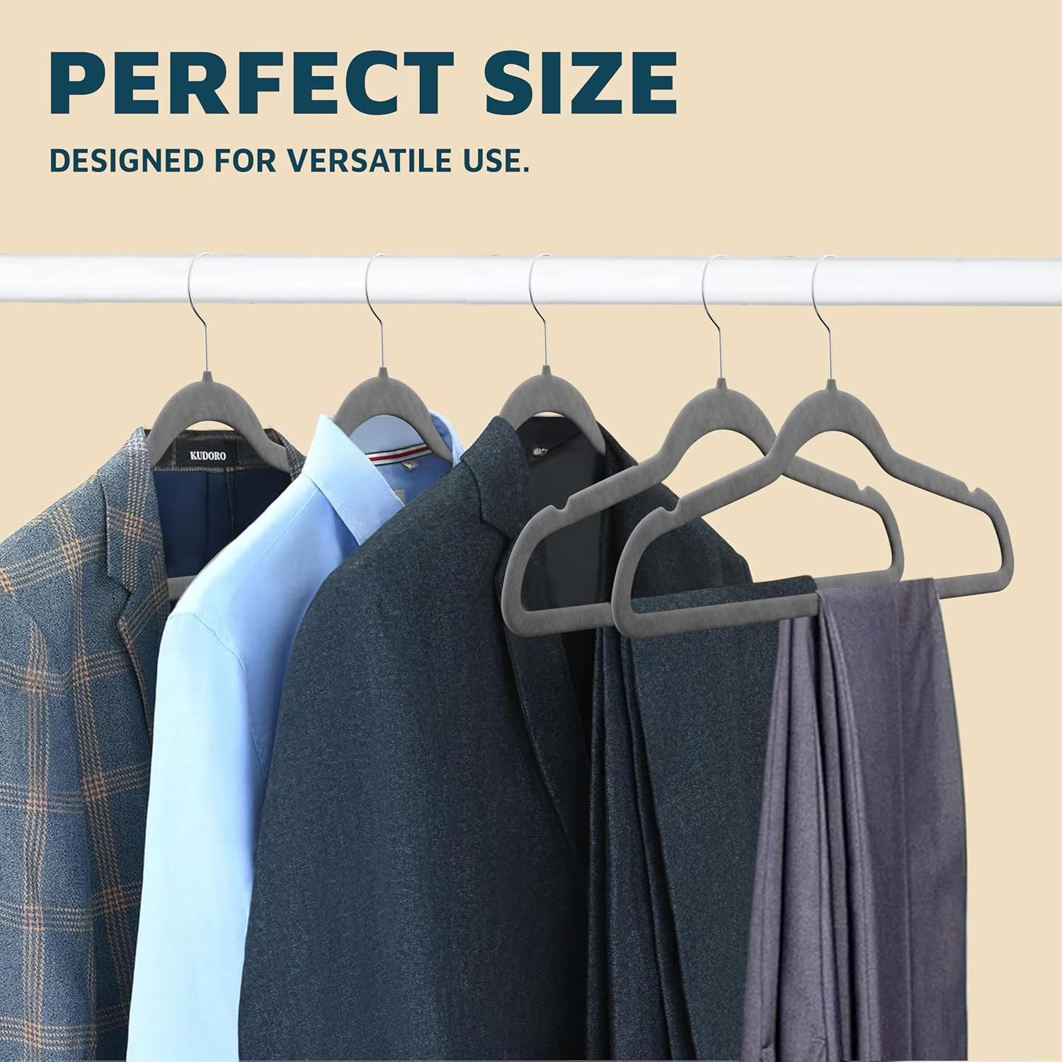 Lifemaster Velvet Clothes Hangers – With 360 Degree Swivel Hook & Non-Slip
