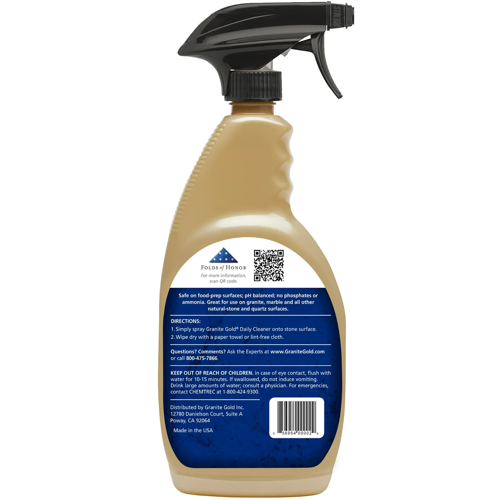 Lot of 6 24oz Bottles Granite Gold Daily Cleaner for Granite Marble Quartz Stone