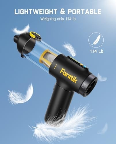 Cordless Handheld Vacuum 16000Pa 4 in 1 Air Duster LED Display Keyboard