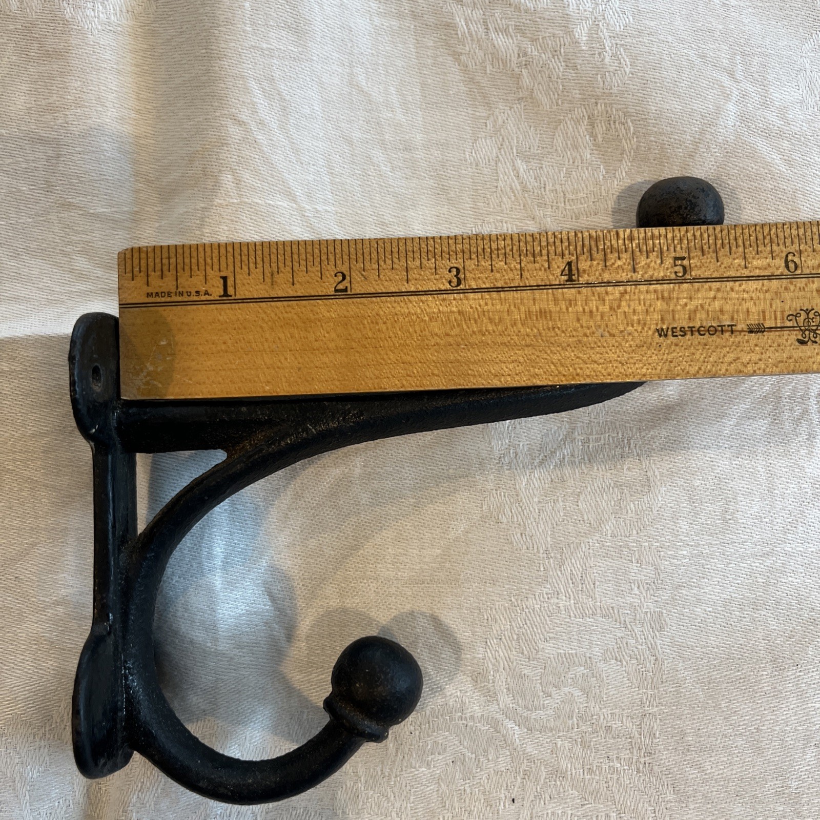 Cast Iron Large Coat Hook/Harness/Tack Hook 5.5” Set of 2