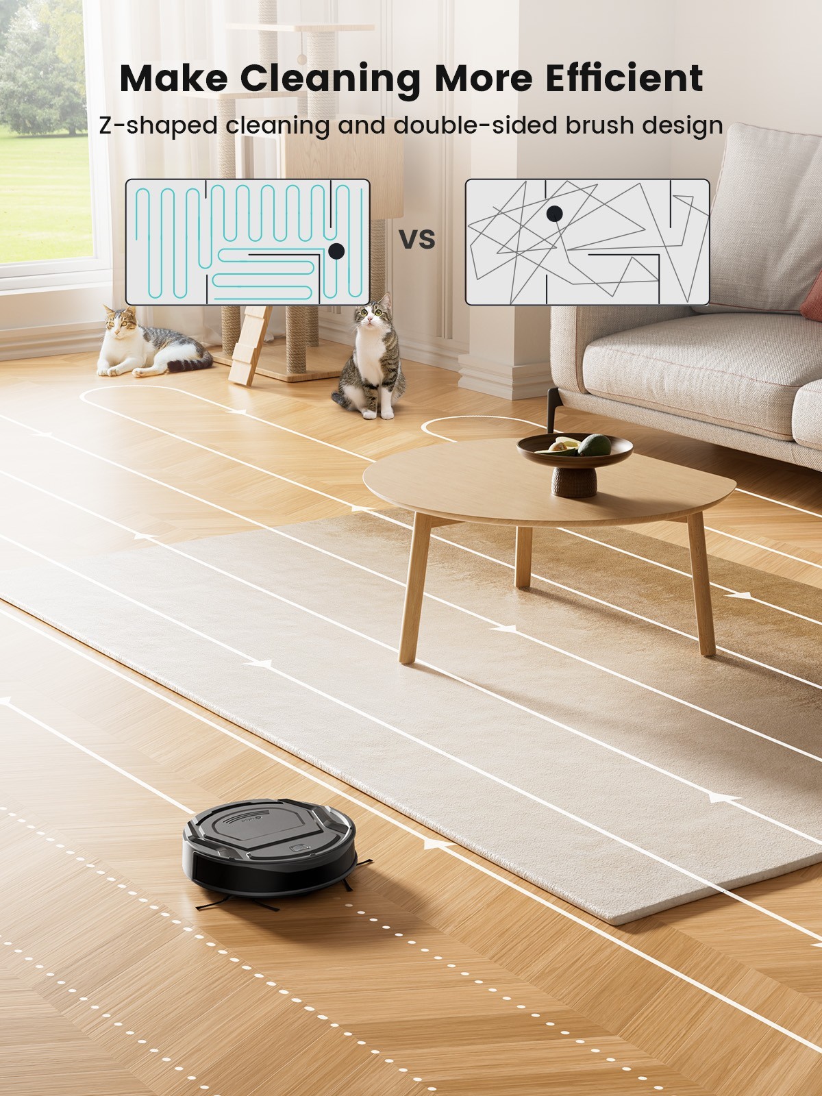 Lefant M210 Pro Robot Vacuum Cleaner Wi-Fi/App/Voice Control Self-Charging