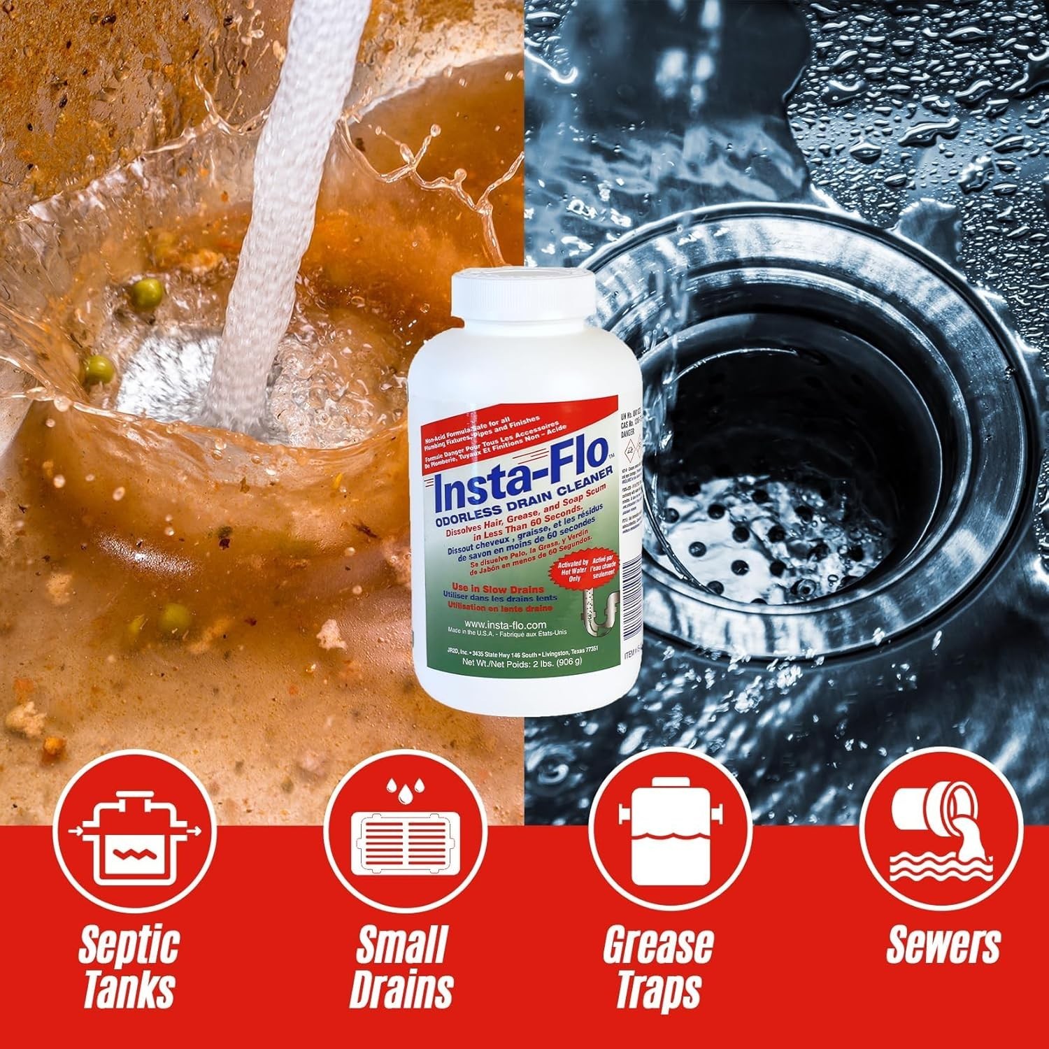Thrift Marketing 2LB Insta Drain Cleaner