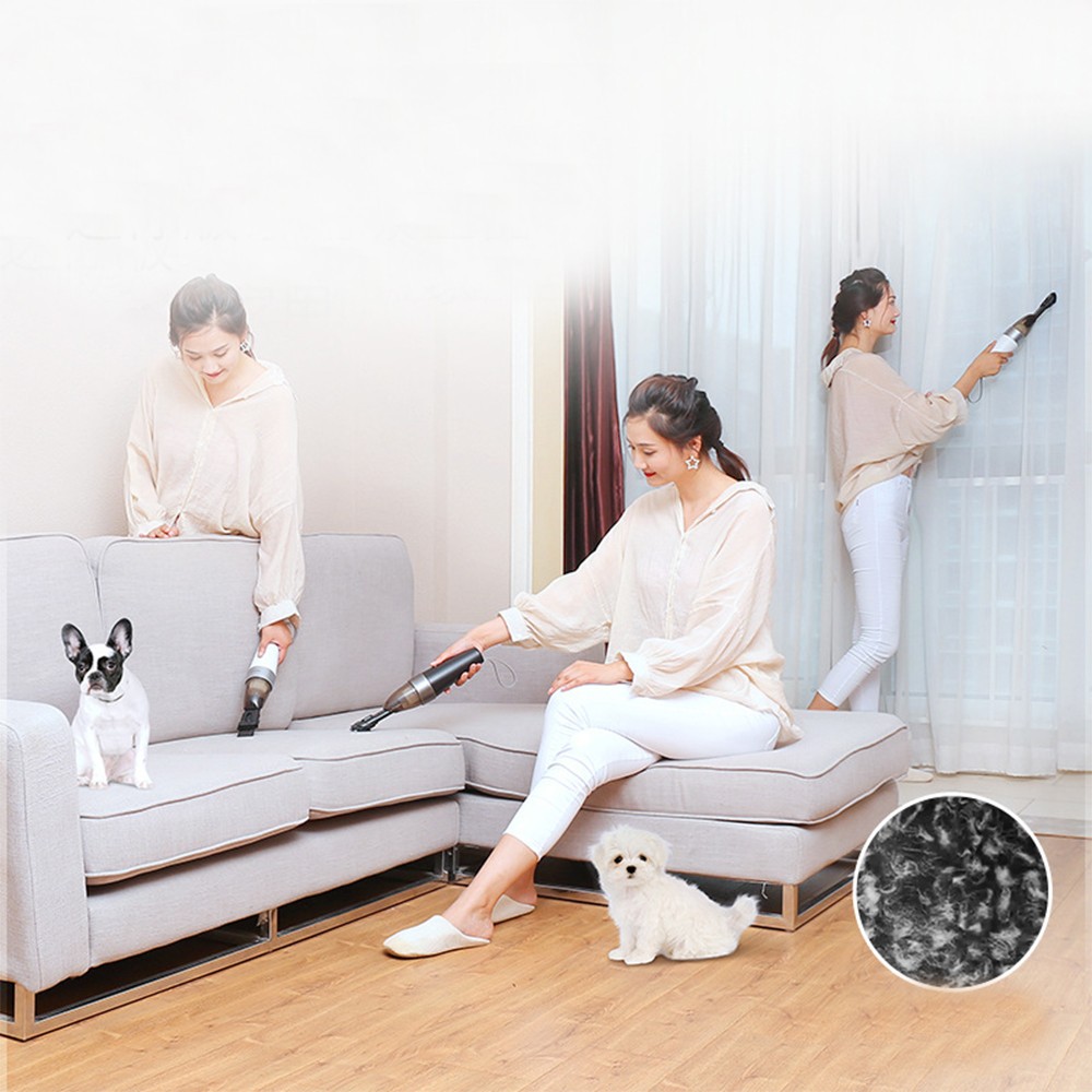 80W Handheld Vacuum Cleaner with Cord 4000PA High Power Car Vacuum Cleaner Small