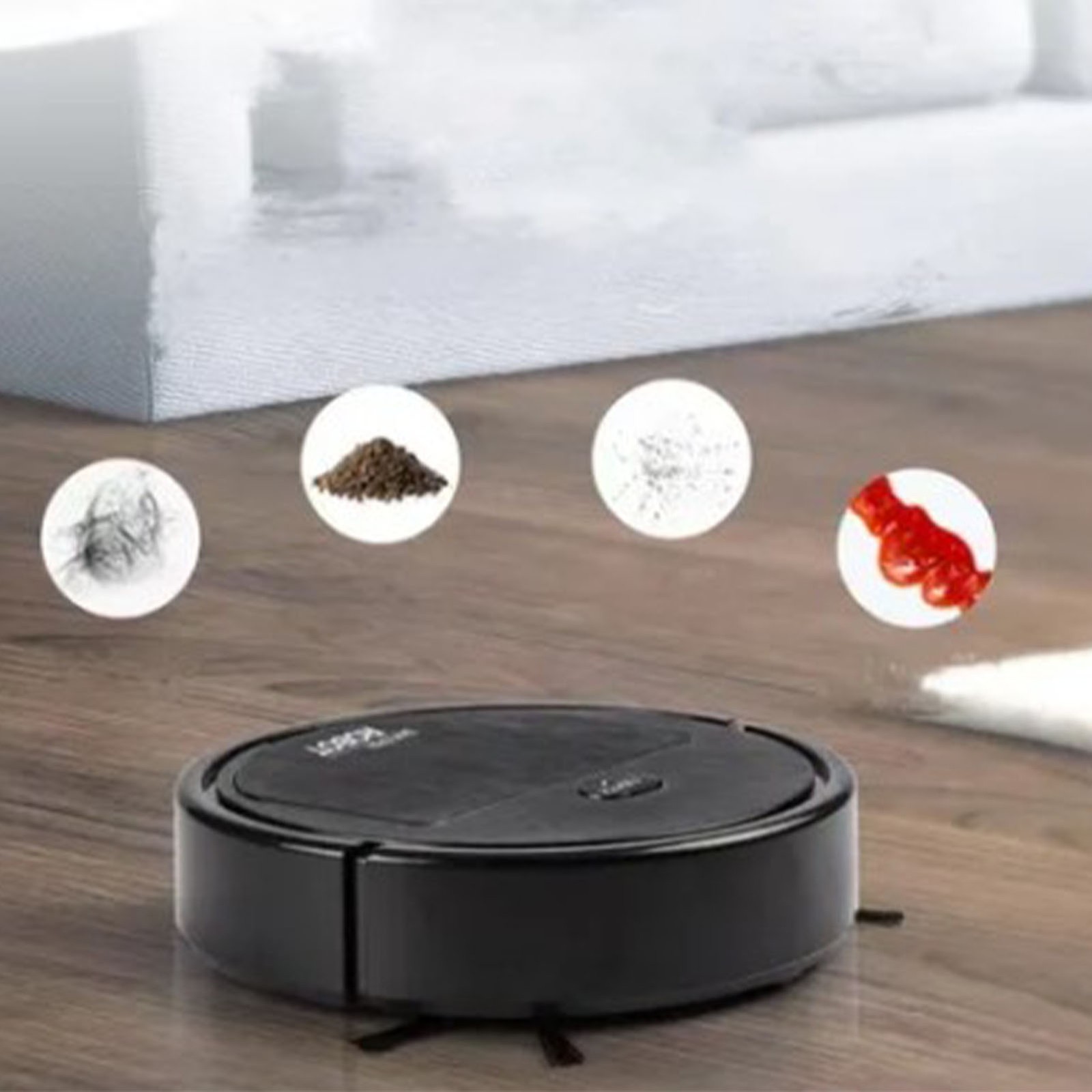 Robot Vacuum Automatic Vacuum Cleaner Low Noise Rechargeable 3 In 1 Intelligent