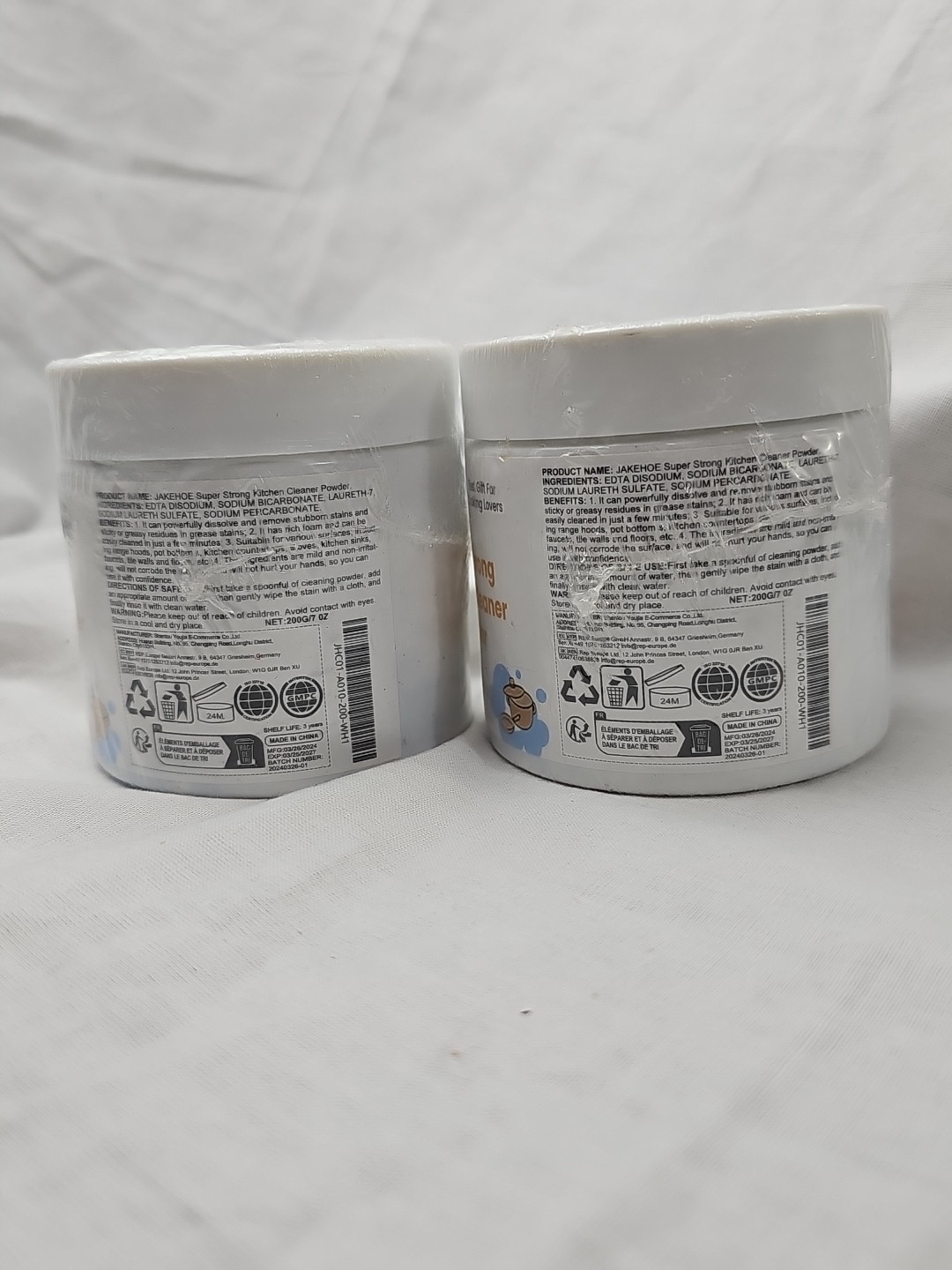 LOT OF 2 – Super Strong Kitchen Cleaner Powder – All Types of Surfaces,