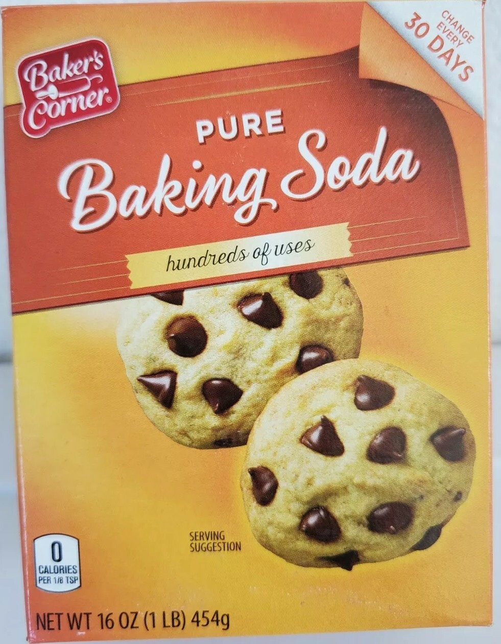 BAKER’S CORNER PURE BAKING SODA Hundreds of Use 16o/1lb B.B 11/05/ 2024