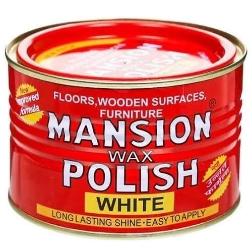 Mansion Wax White 400g Floor Furniture Polish Surface Shine Protection FS