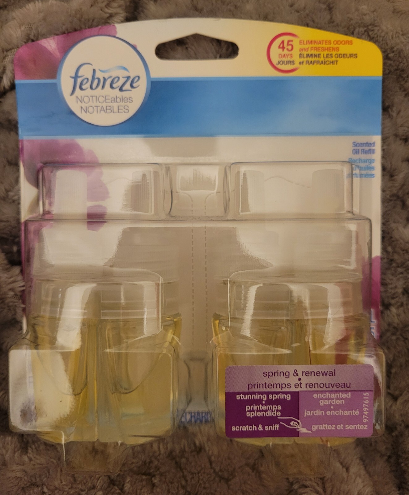 RARE Febreze NOTICEables Scented Oil Refill-Spring & Renewal for use with SY-982