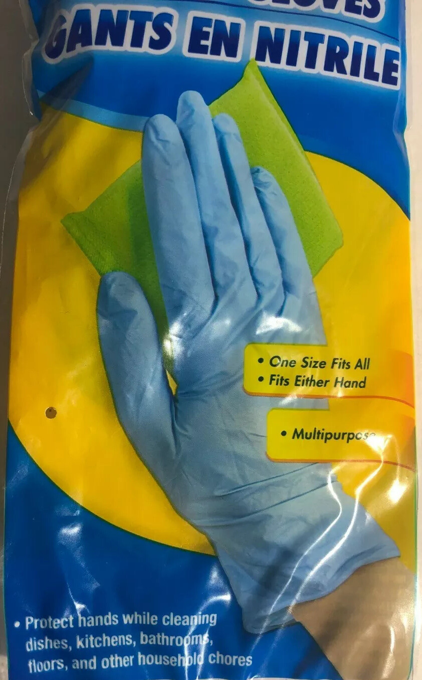 Scrub Buddies Nitrile Multipurpose Gloves 1 ea 8 pack New Ship24HR Limited Avail