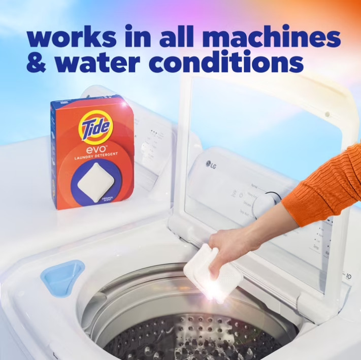 2 PACK Tide Evo Laundry Detergent Tiles, Original Tide Scent, 42 Count PACK