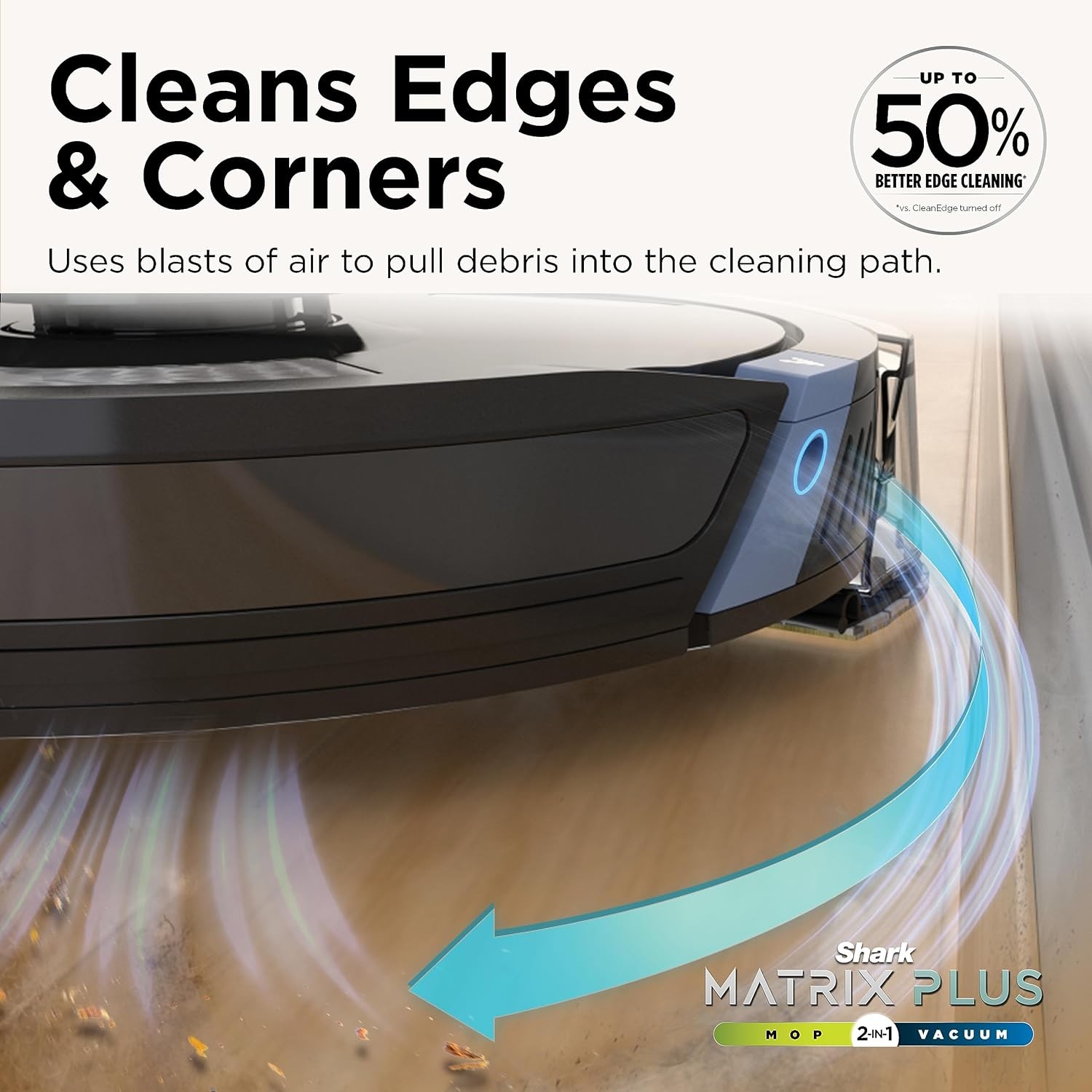 Shark Matrix Plus 2-in-1 Robot Vacuum & Mop Self-Empty Base Sonic Mop RV2610WA