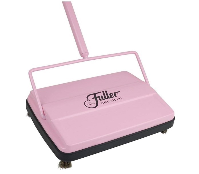 Fuller Brush 17072 Electrostatic Carpet and Floor Sweeper Pink- Excellent