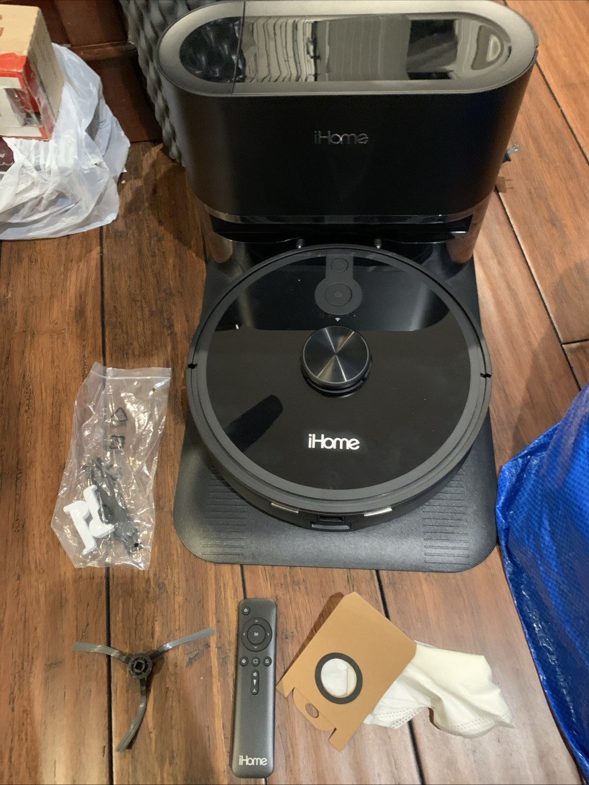 iHome AutoVac Nova S1 Pro Self Empty Robot Vacuum, LIDAR Mapping, 150 Min Run