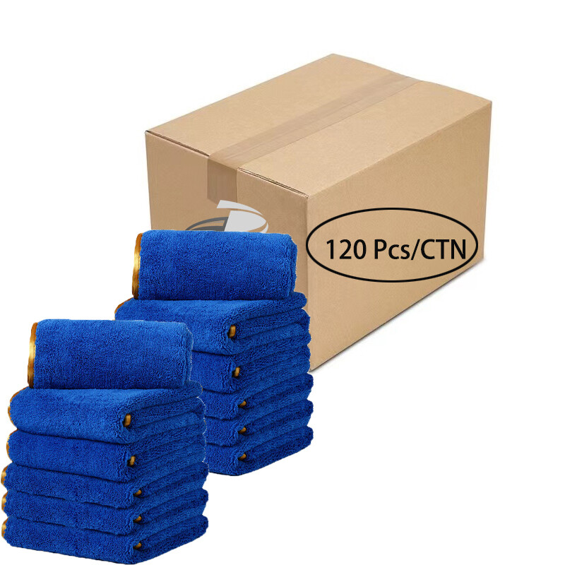 Wholesale Car Wash Microfiber Towel Auto Cleaning Drying Cloth Hemming(120 Pcs)